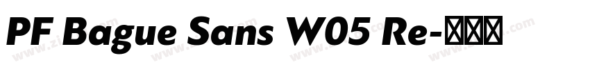 PF Bague Sans W05 Re字体转换